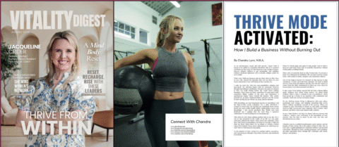 Vitality Digest Magazine article about burnout and how to thrive